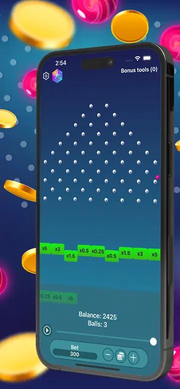Plinko Spiel Feld